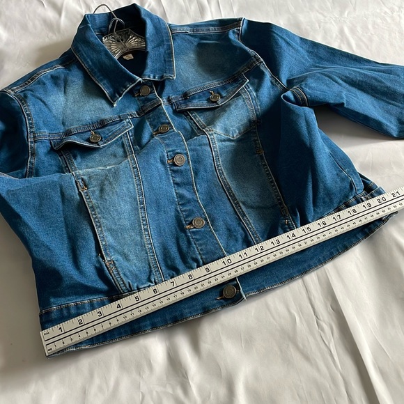 Women’s size extra large rubberband denim jacket - Picture 11 of 13